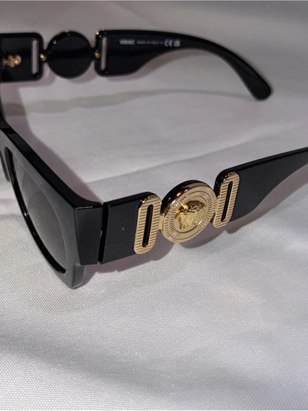 Versace VE4479U GB1/87 Black Medusa Square Sunglasses Made In Italy 52